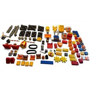 Lot of 100+ Variety of Construction Duplo-Lego Vehicles, Figures, Equipment More